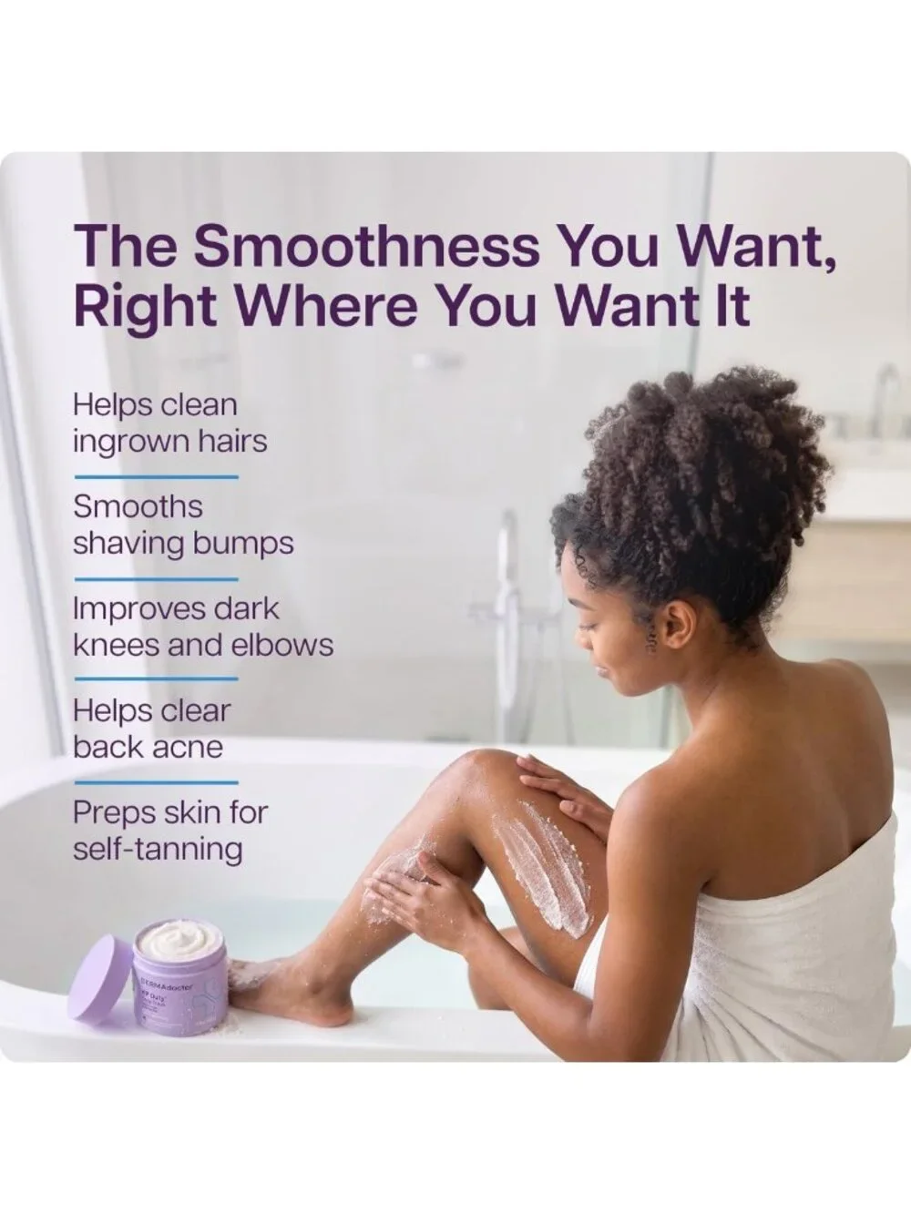 Exfoliating Body Scrub for Keratosis Pilaris | 10% AHAs + PHAs, 16 Fl oz